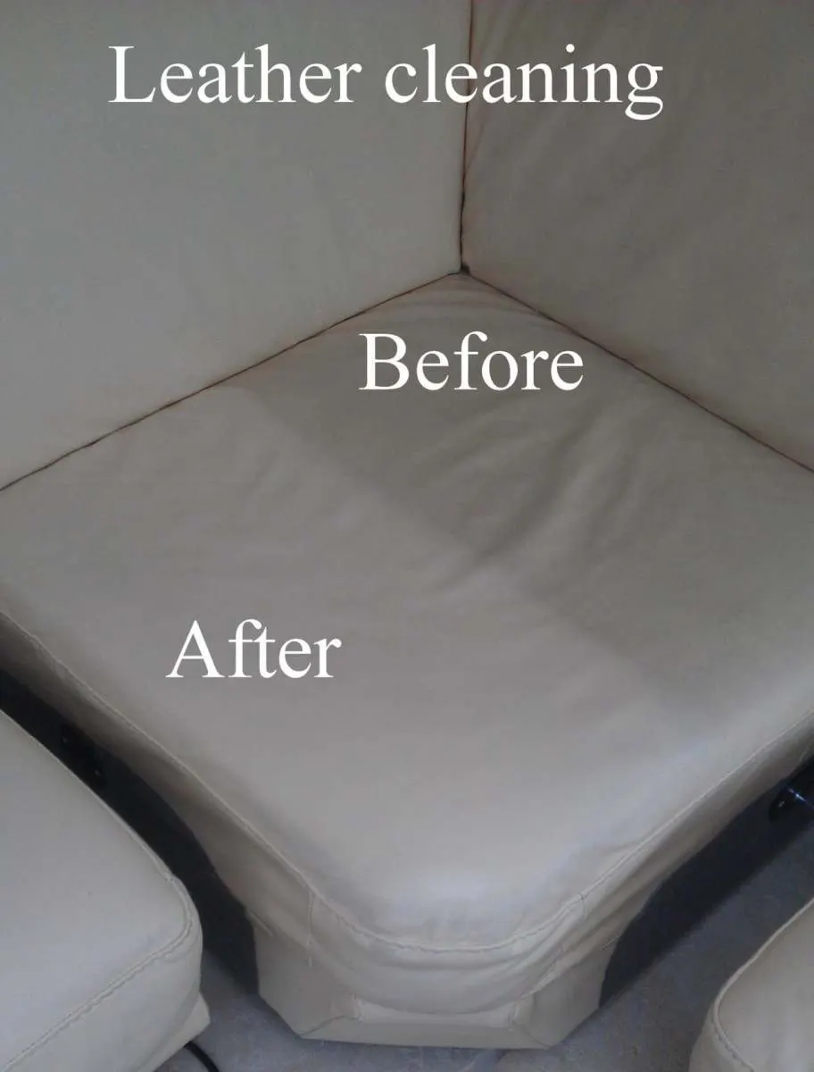 Leather chair arm repaired and colour matched by Leathermend
