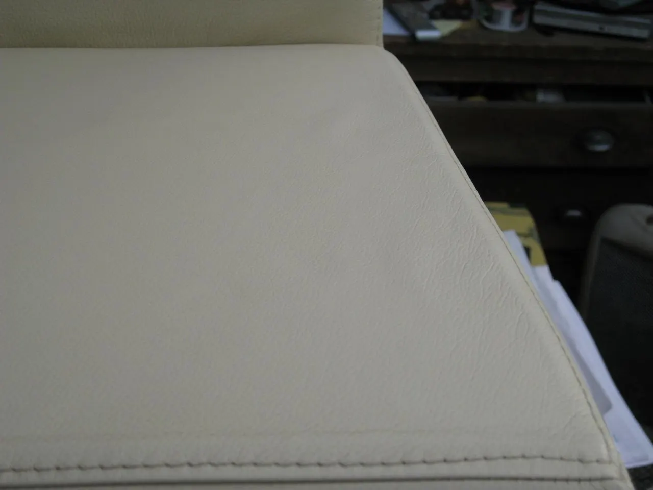 Pet damage repair to leather furniture by Leathermend Halifax