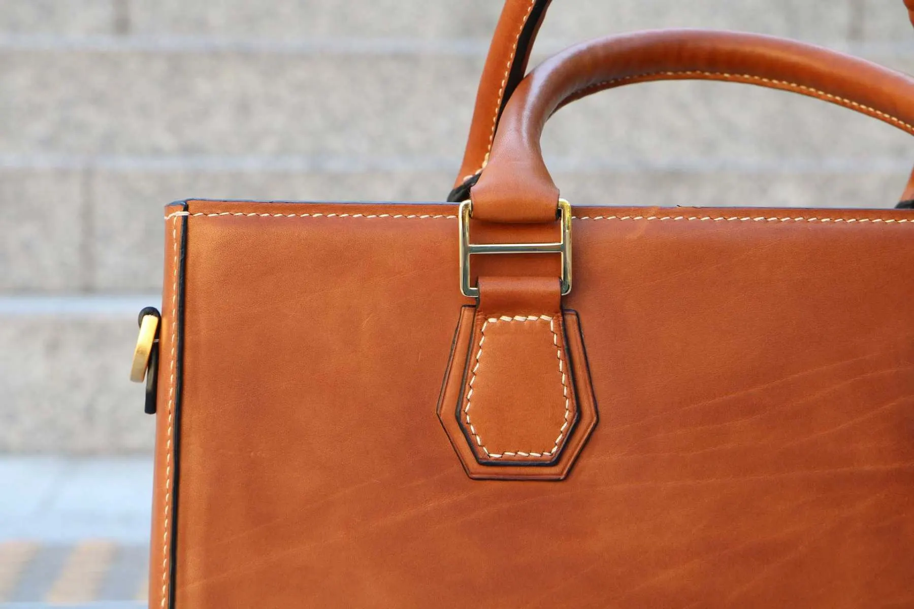 Leather handbag repaired and recoloured by Leathermend Yorkshire
